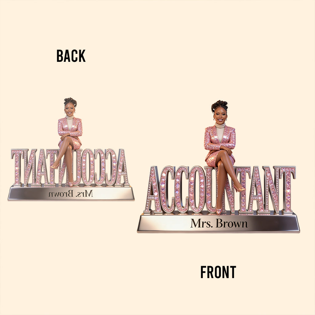 Custom Any Photo - Personalized Accountant Custom Shaped Acrylic Plaque