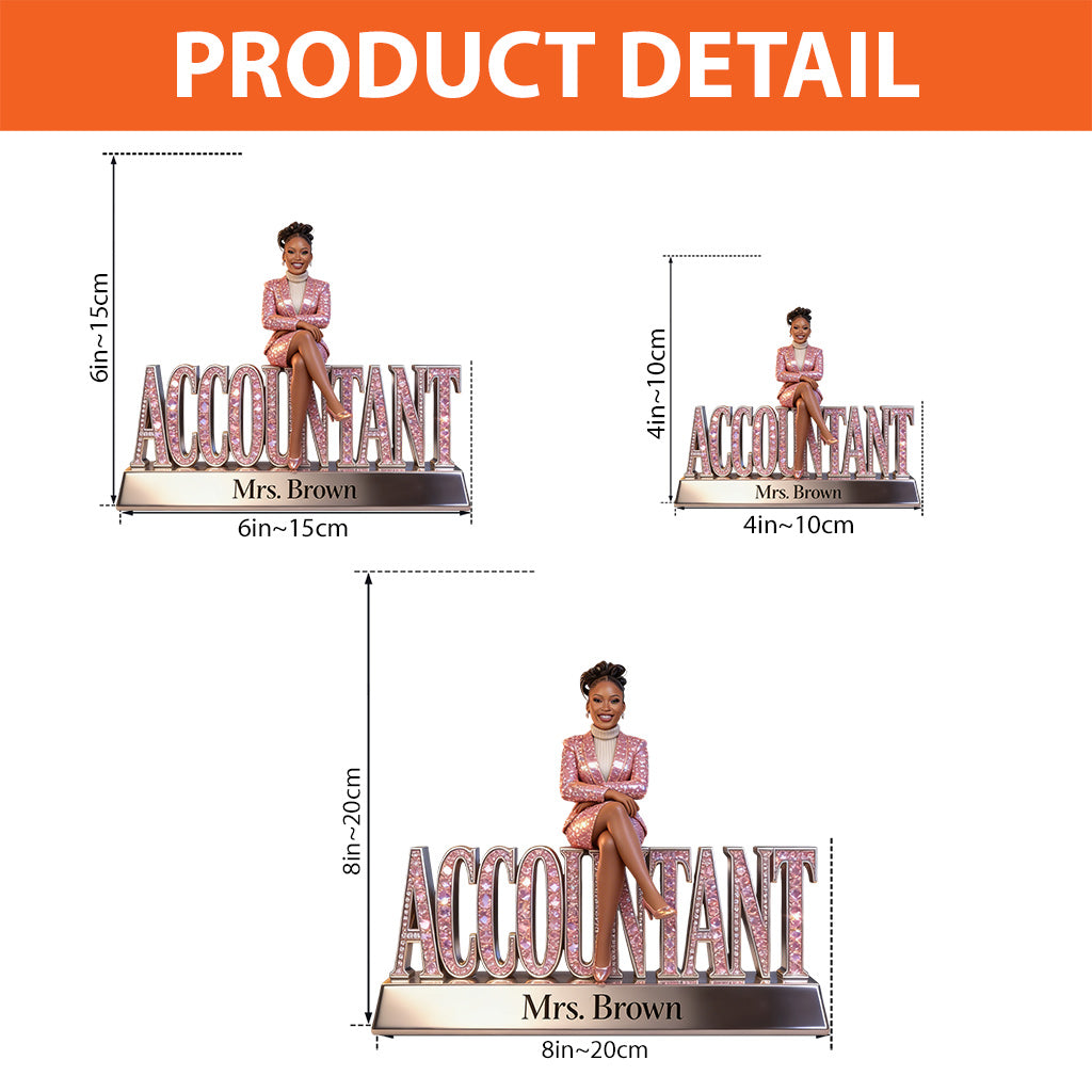 Custom Any Photo - Personalized Accountant Custom Shaped Acrylic Plaque