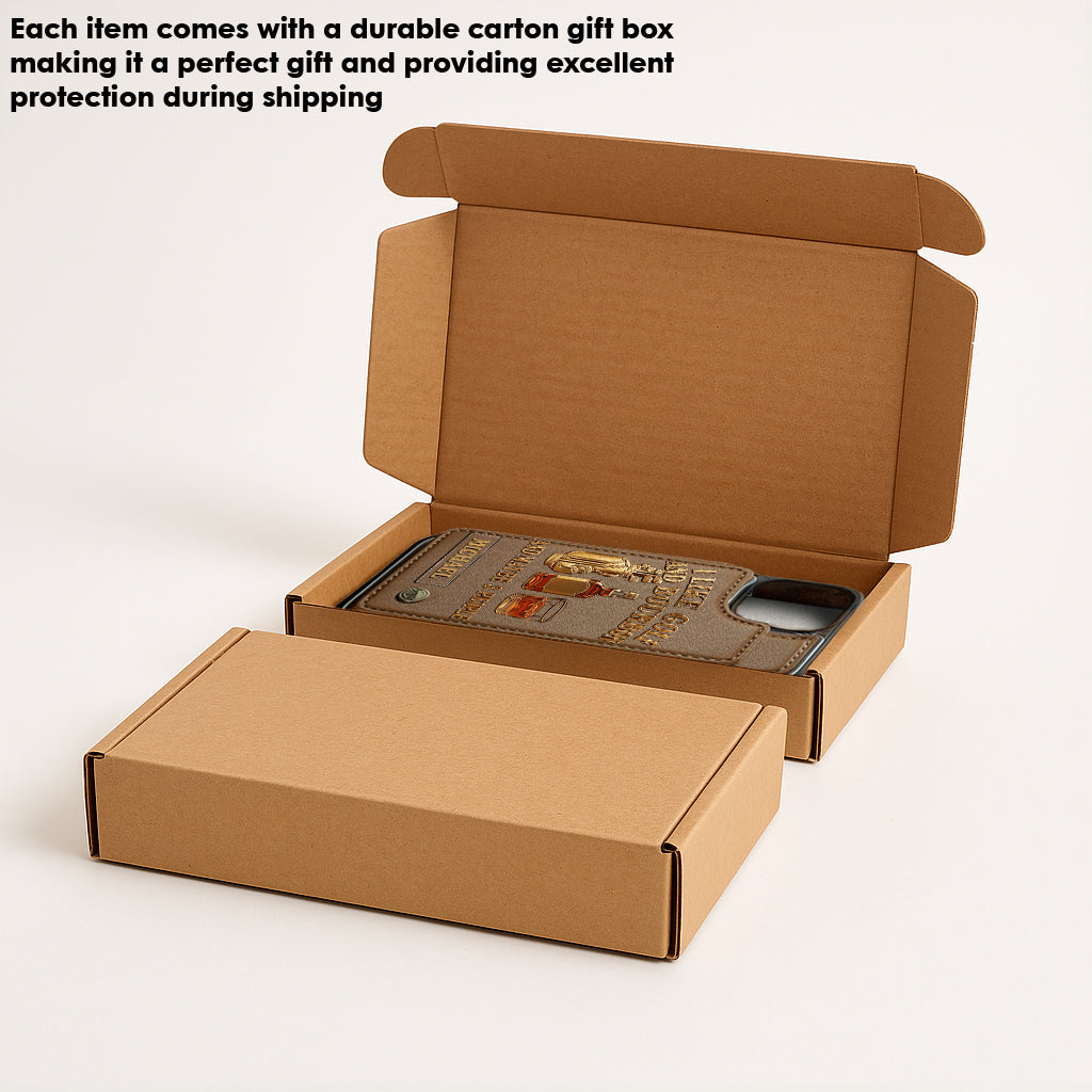 J'aime le golf, le bourbon et peut-être 3 personnes - Étui portefeuille de téléphone personnalisé sur le thème du golf