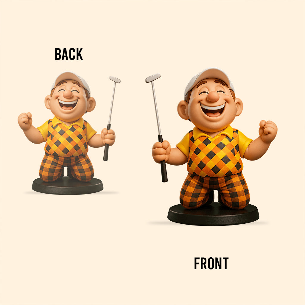 Plaque acrylique personnalisée de golf au style cartoon humoristique - Plaque acrylique sur mesure