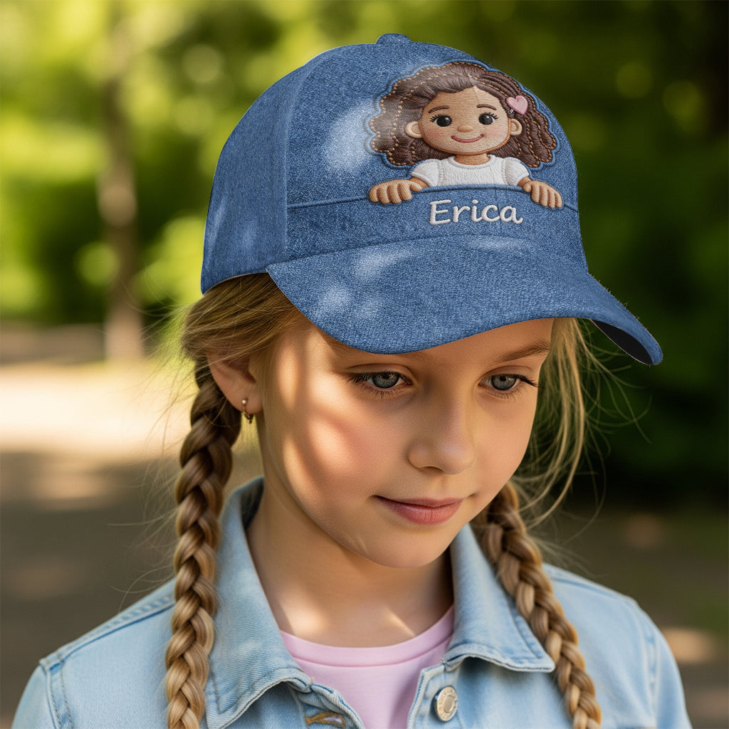 Casquette classique personnalisée pour enfant (photo au choix)