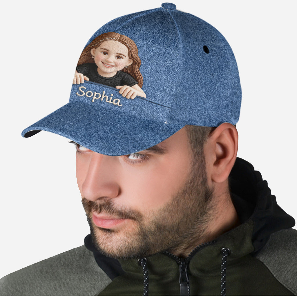 Casquette classique personnalisée pour enfant (photo au choix)