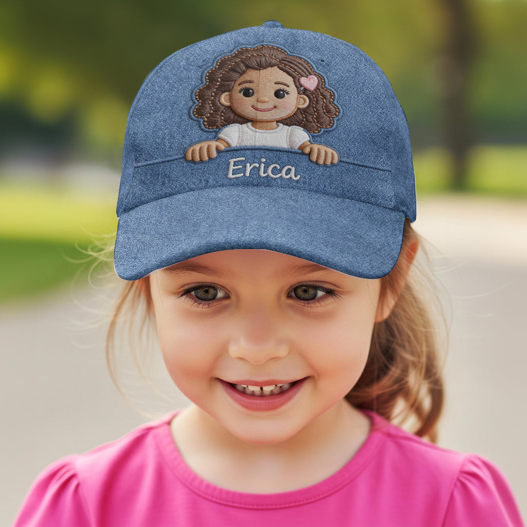 Casquette classique personnalisée pour enfant (photo au choix)