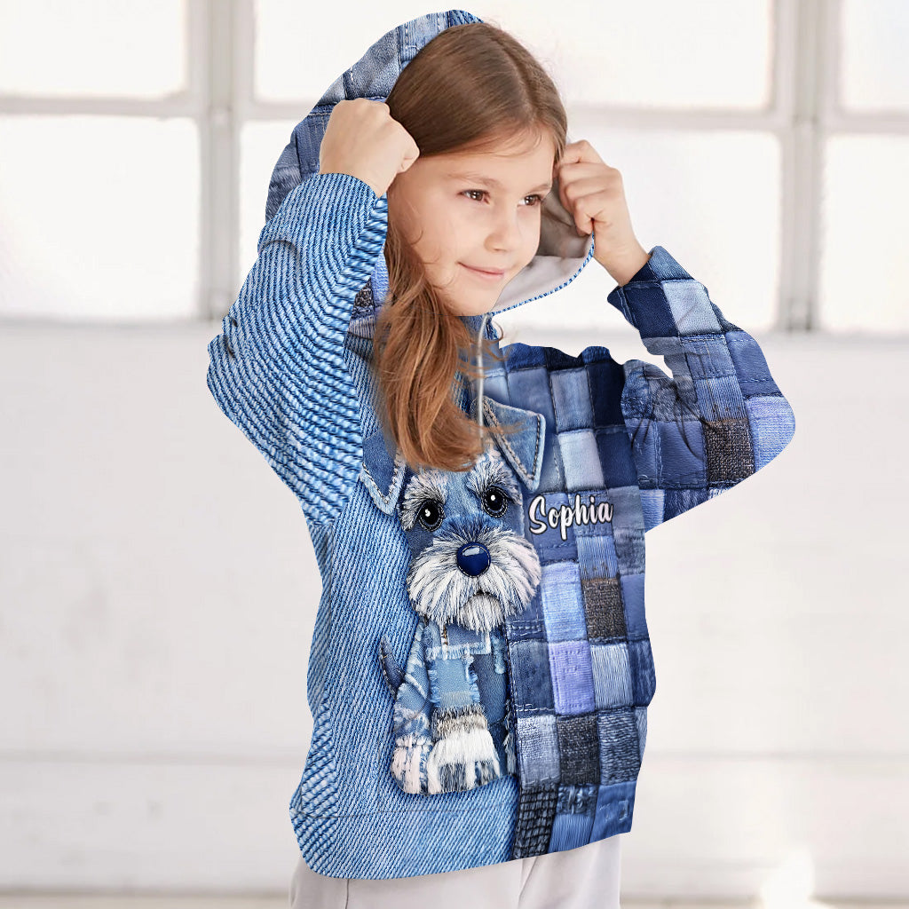 Love Miniature Schnauzer - Personalized Dog All Over Shirt