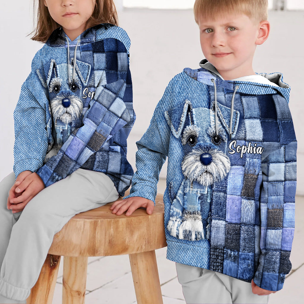 Love Miniature Schnauzer - Personalized Dog All Over Shirt