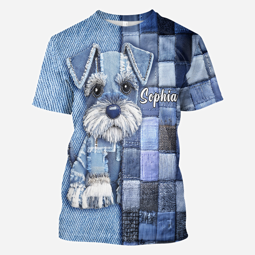 Love Miniature Schnauzer - Personalized Dog All Over Shirt