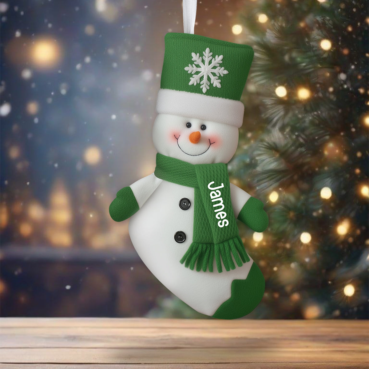 Joyeux Noël - Chaussette de Noël personnalisée en forme de famille