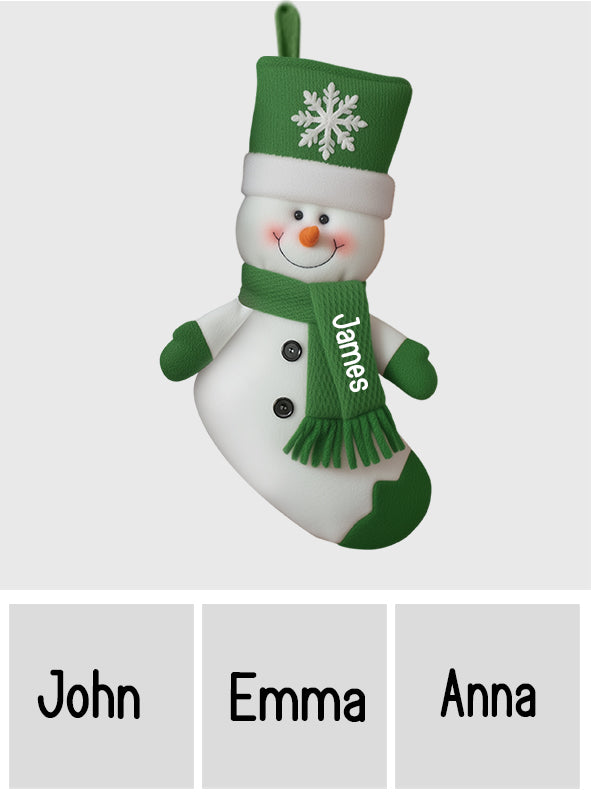 Joyeux Noël - Chaussette de Noël personnalisée en forme de famille