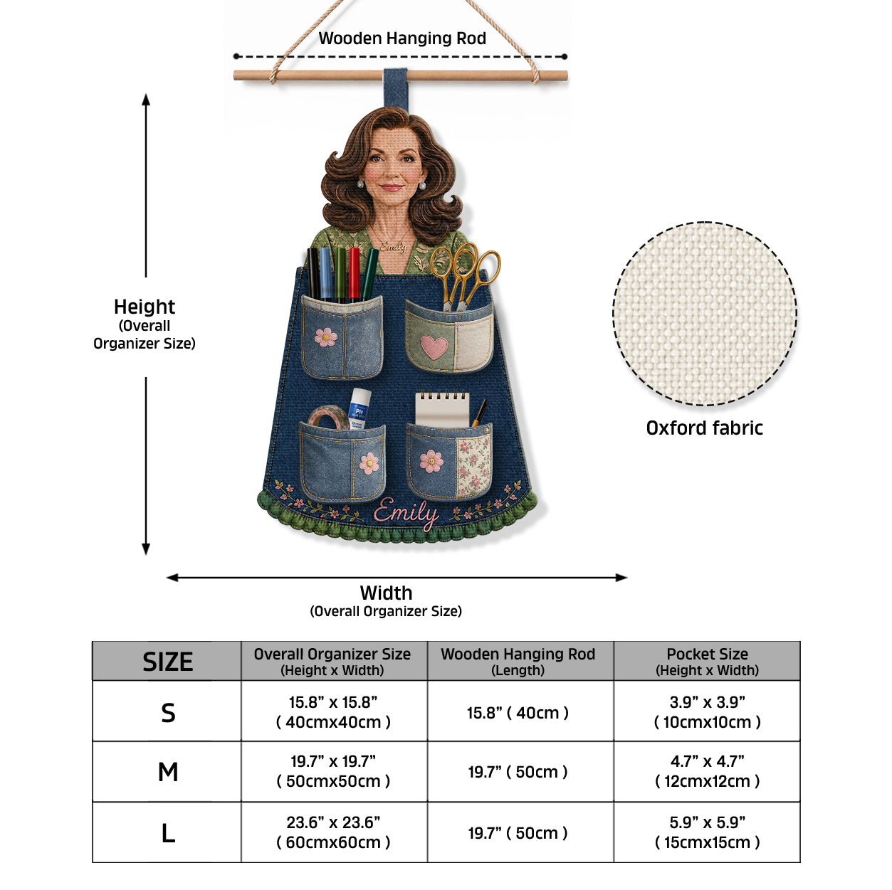 Love Sewing - Personalized Sewing Hanging Organizer