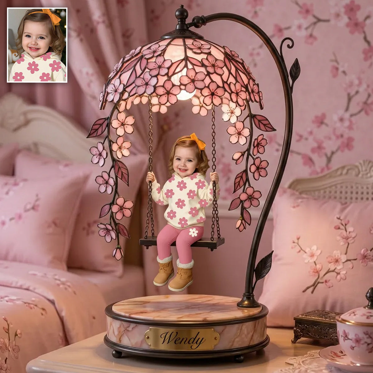 Beautiful Gift For Kids - Personalized Kid Acrylic LED Night Light
