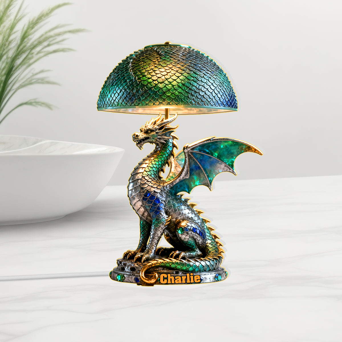 Lord Of The Skies - Personalized Dragon Acrylic LED Night Light