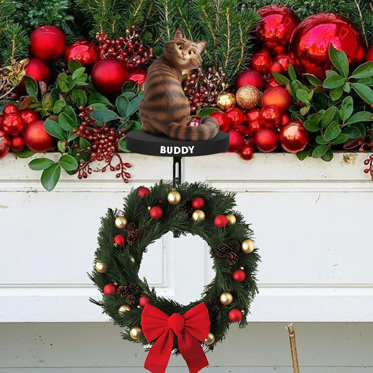 Chats rigolos - Cintre à chaussettes personnalisé en forme de chat