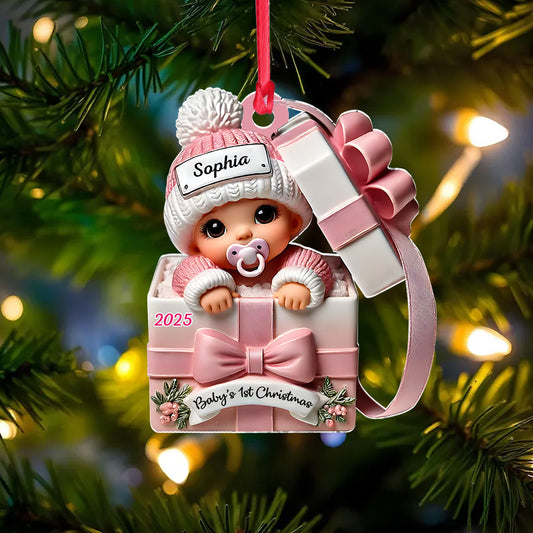 Baby Gift Box - Personalized Newborn Ornament