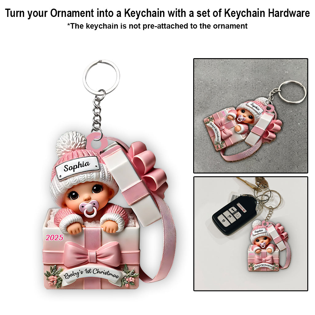 Coffret cadeau bébé - Ornement personnalisé pour nouveau-né
