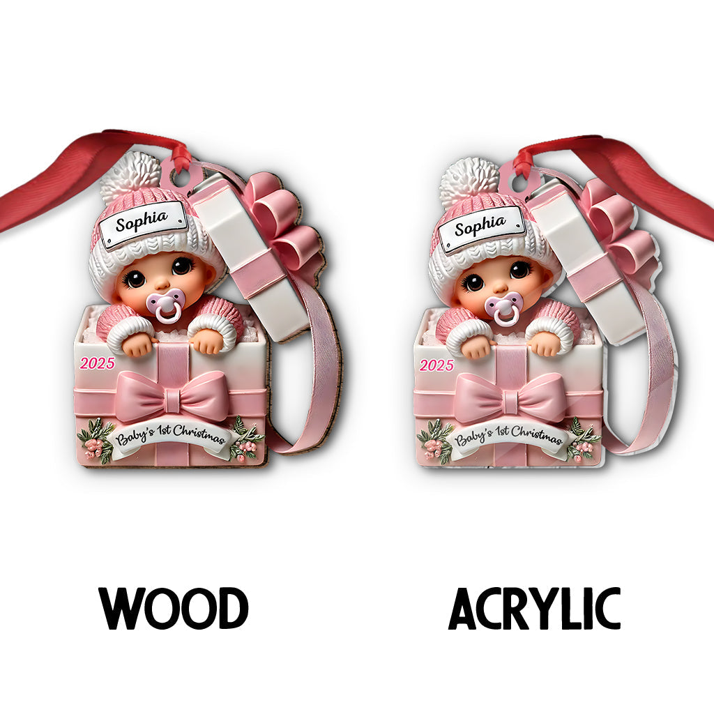 Coffret cadeau bébé - Ornement personnalisé pour nouveau-né