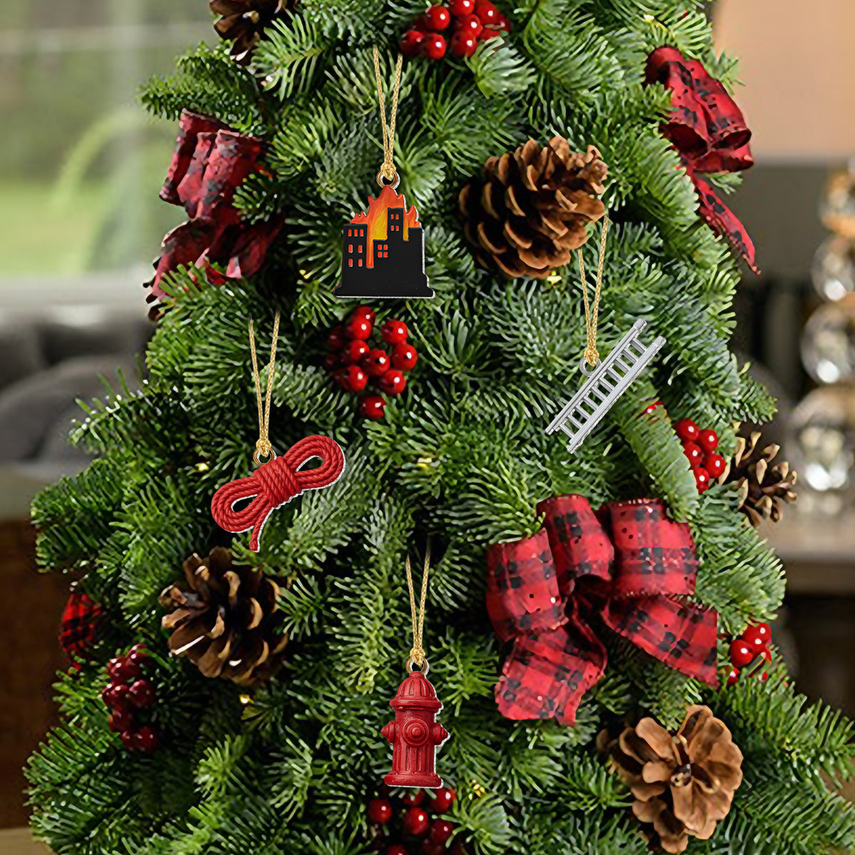 Collection Pompiers - Calendrier de l'Avent personnalisé avec décorations