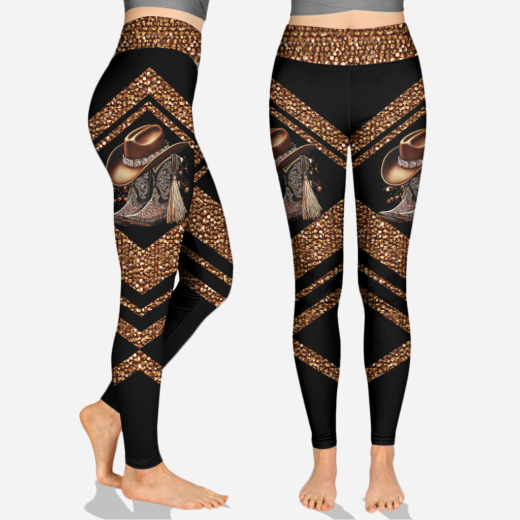 Bottes sur le terrain - Débardeur et legging Cowgirl Hollow personnalisés