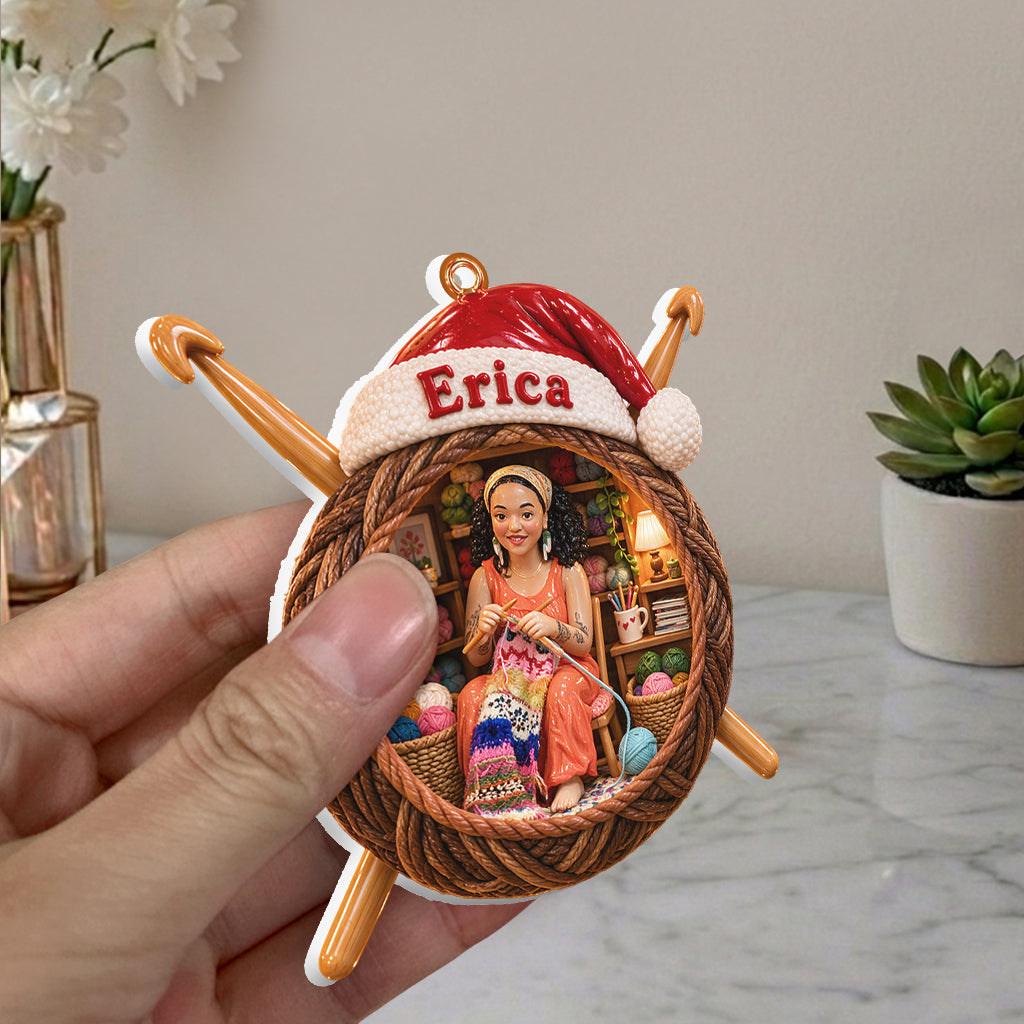 Crochet Lovers - Personalized Crocheting Premium 3D Ornament