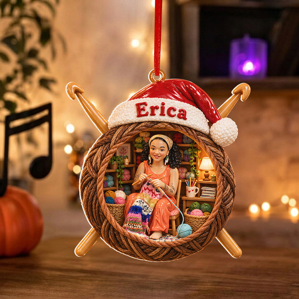 Crochet Lovers - Personalized Crocheting Premium 3D Ornament