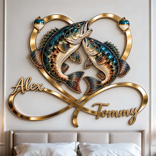 You & Me We Got This - Personalized Fishing 3D Printed Cut Metal Sign