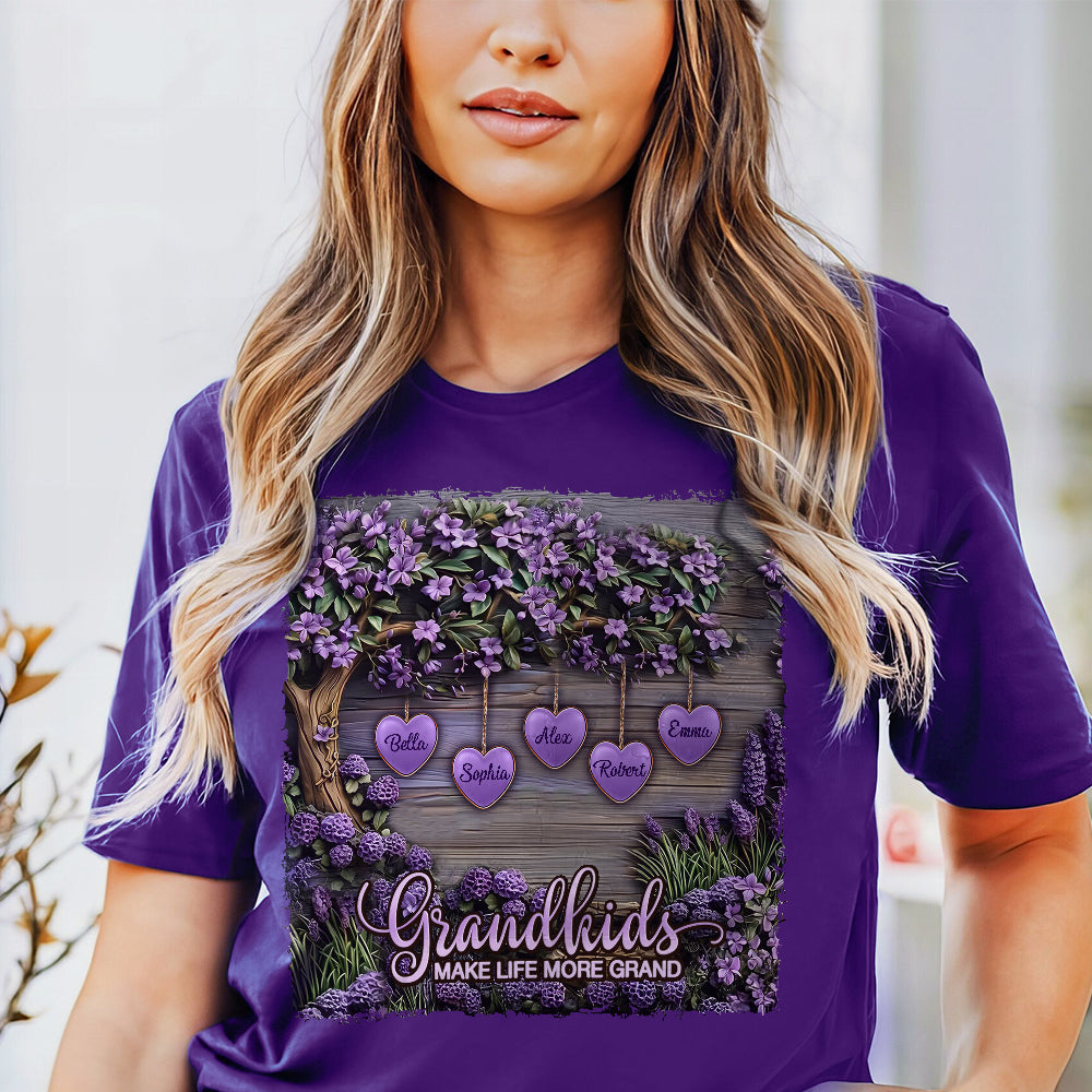 Les petits-enfants rendent la vie plus belle - T-shirt et sweat à capuche personnalisés pour grand-mère