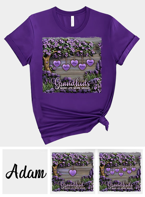Les petits-enfants rendent la vie plus belle - T-shirt et sweat à capuche personnalisés pour grand-mère