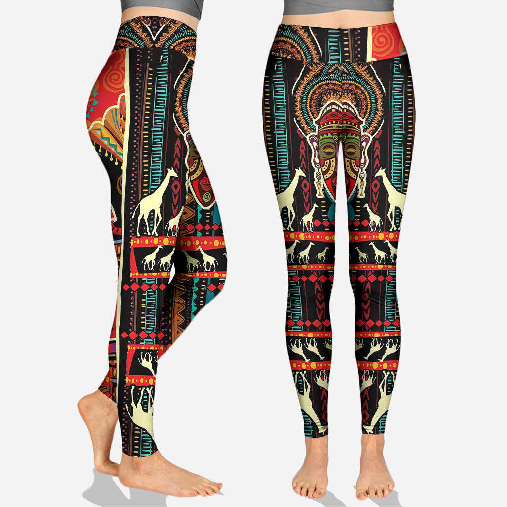 Couleurs d'Afrique - Sweat à capuche et legging personnalisés afro-américains