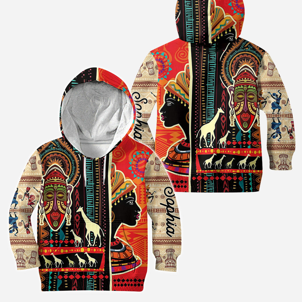 Couleurs d'Afrique - Sweat à capuche et legging personnalisés afro-américains