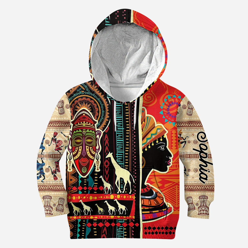 Couleurs d'Afrique - Sweat à capuche et legging personnalisés afro-américains