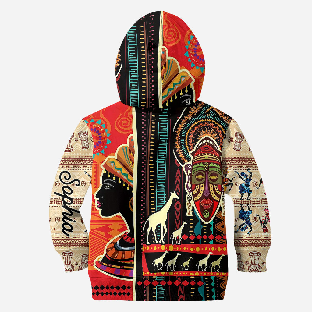 Couleurs d'Afrique - Sweat à capuche et legging personnalisés afro-américains