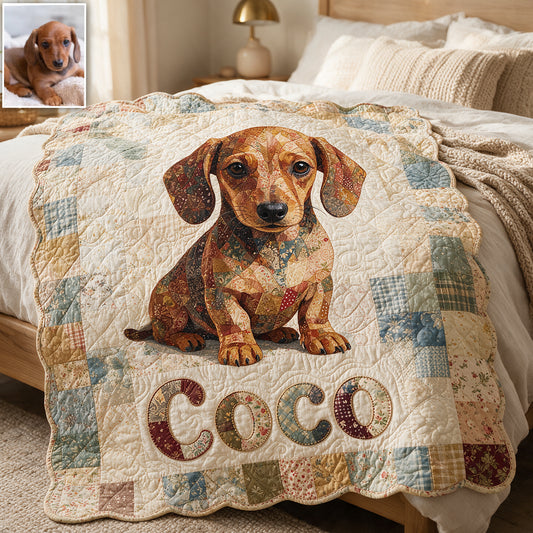 Couvertures Lumineuses, Pattes Heureuses - Couverture en Fleece Personnalisée en Forme de Chien