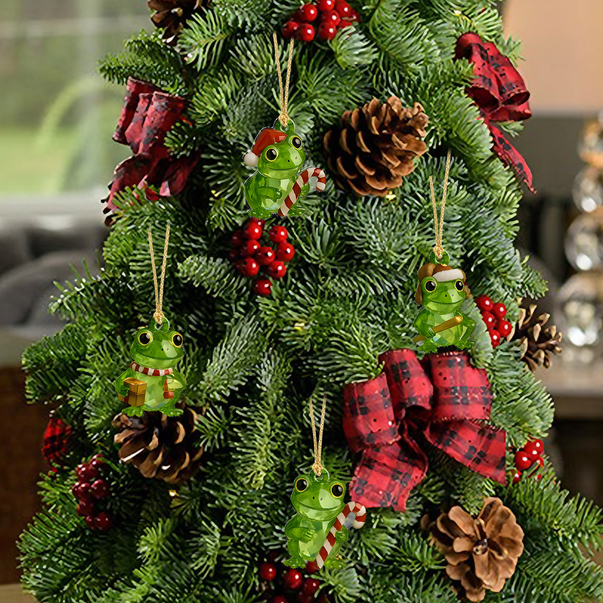 Amoureux des grenouilles - Calendrier de l'Avent personnalisé avec décorations