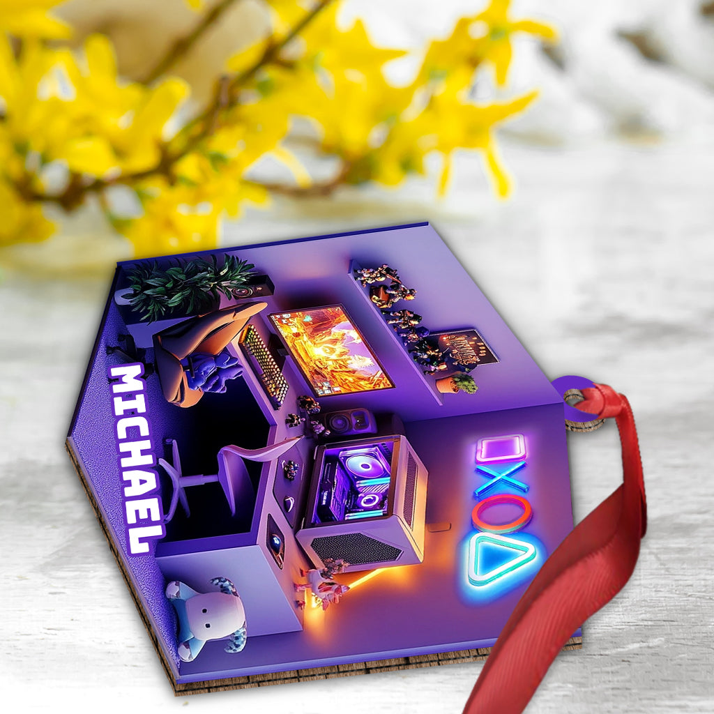 Gaming Room - Personalized Video Game Ornament