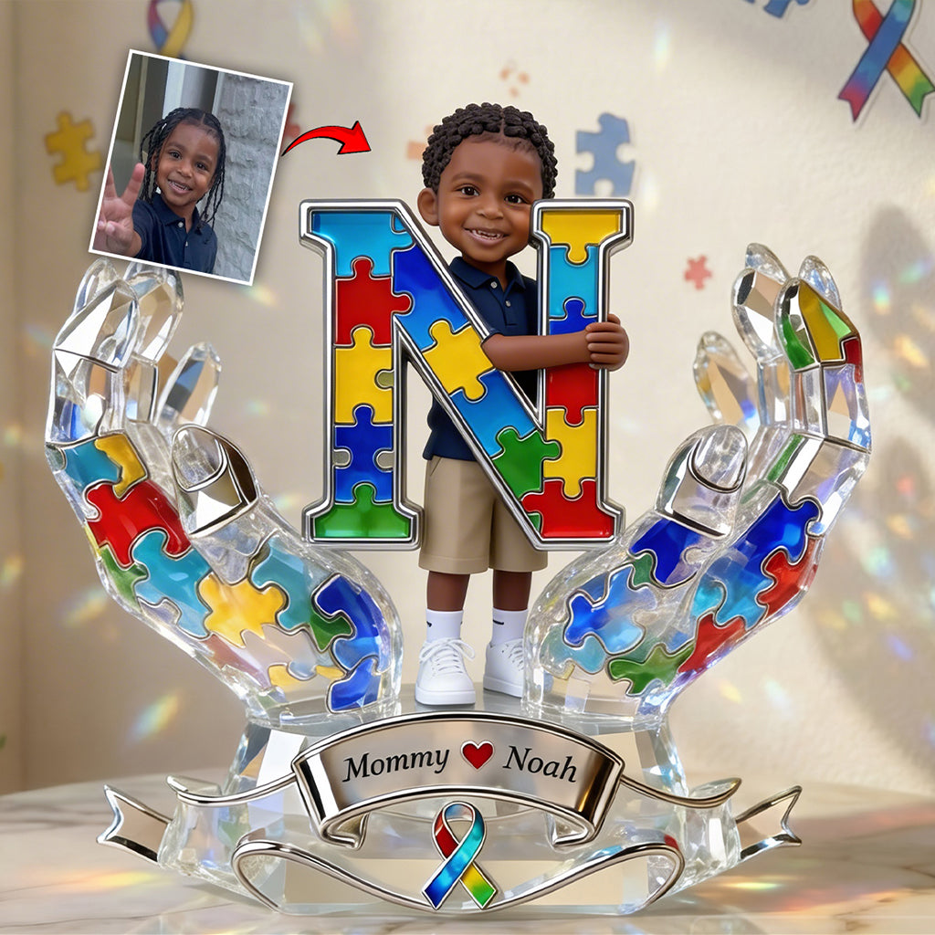 Custom Any Photo - Personalized Autism Awareness Custom Shaped Acrylic Plaque