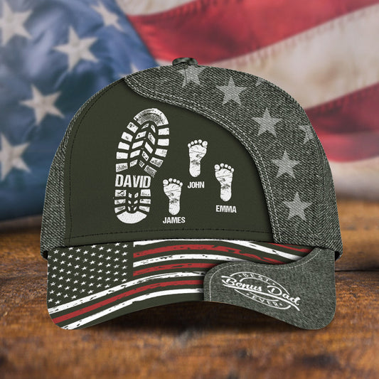 Best Bonus Dad Ever - Personalized Step Dad Classic Cap