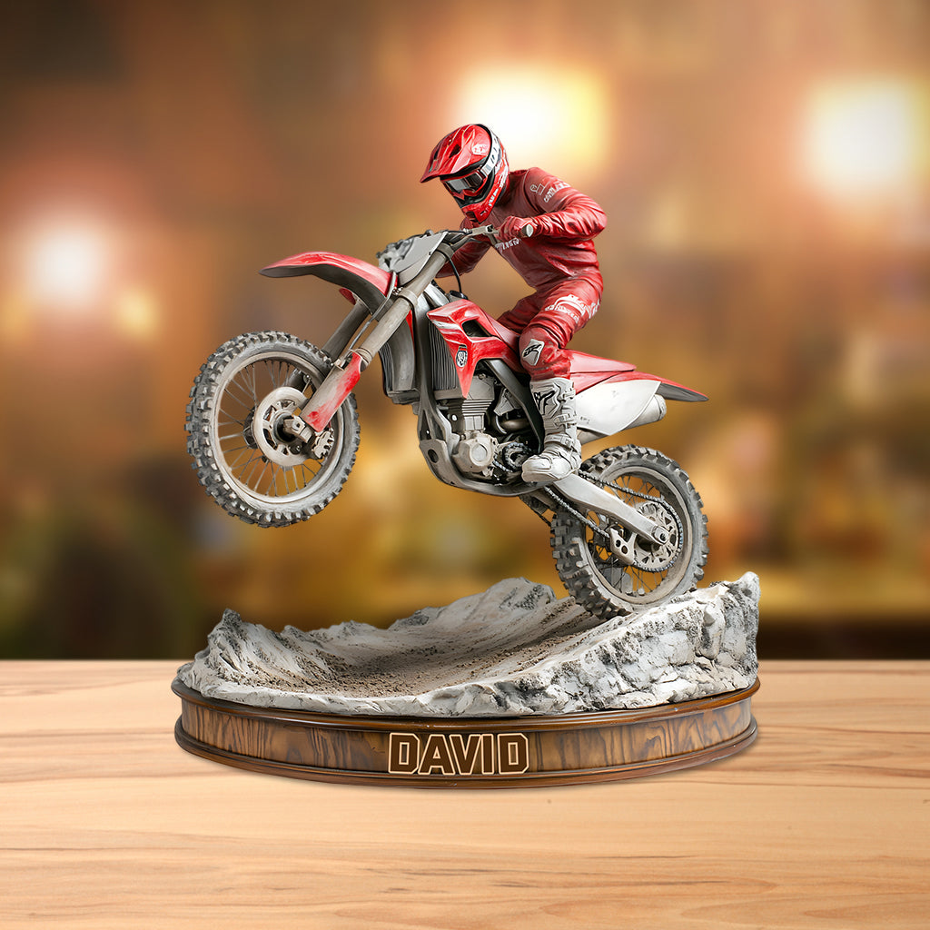 Ride Or Die - Personalized Dirt Bike Custom Shaped Acrylic Plaque