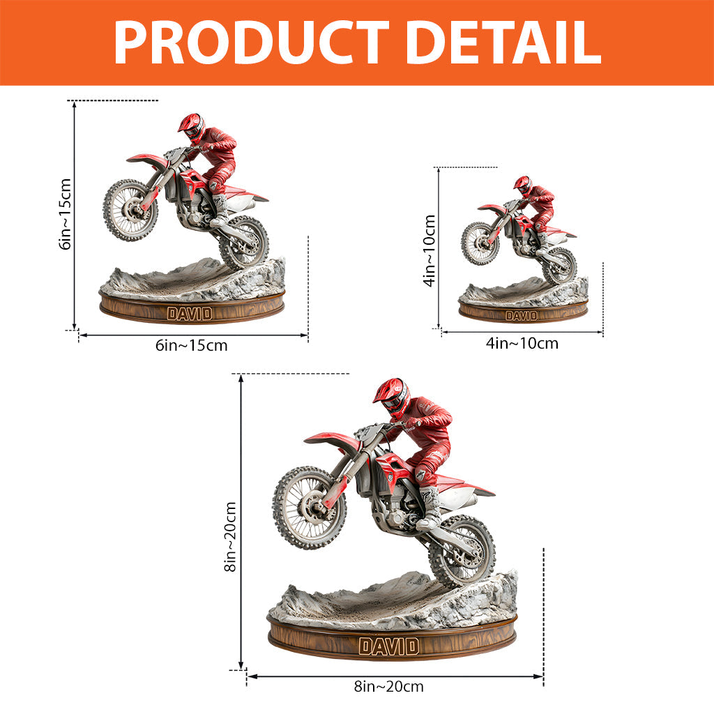 Ride Or Die - Personalized Dirt Bike Custom Shaped Acrylic Plaque