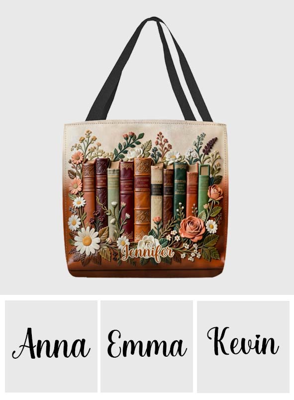 Just A Girl Who Loves Books - Personalized Book Tote Bag