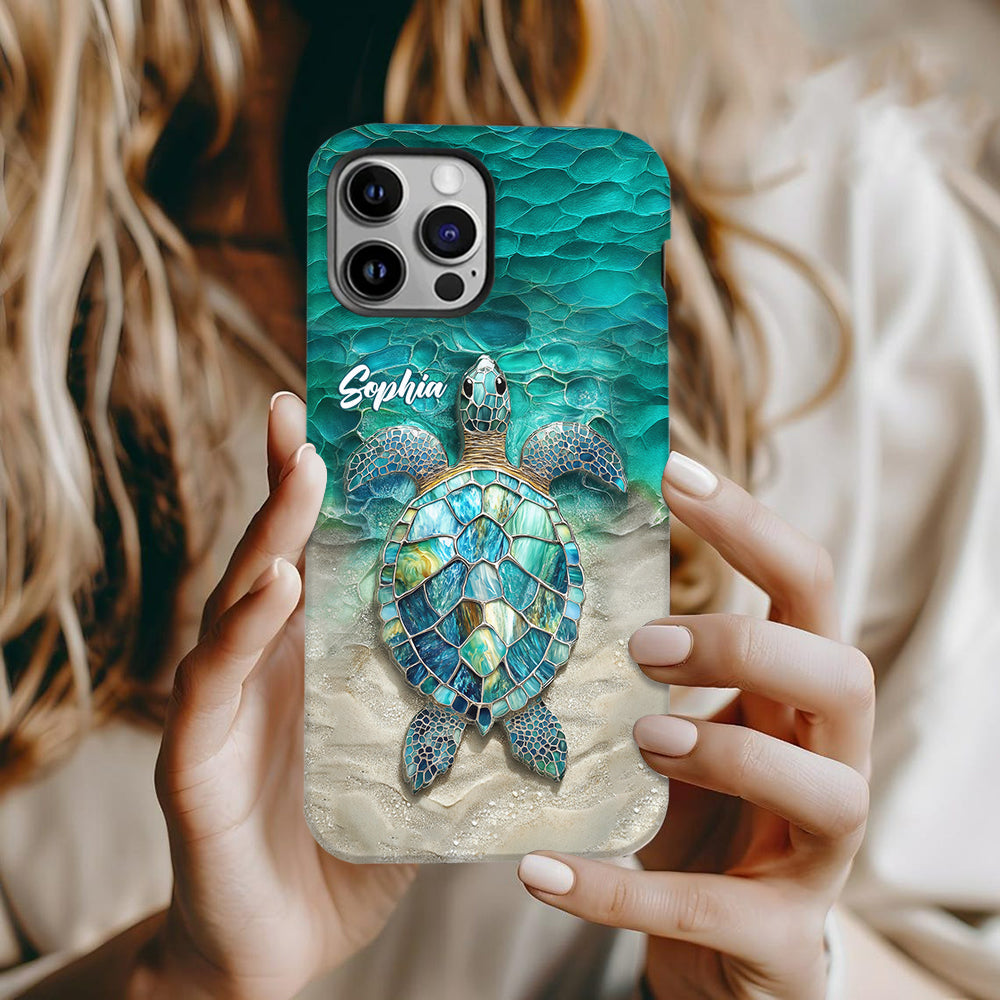 Sea Turtle Lovers - Personalized Turtle Full Print Phone Case
