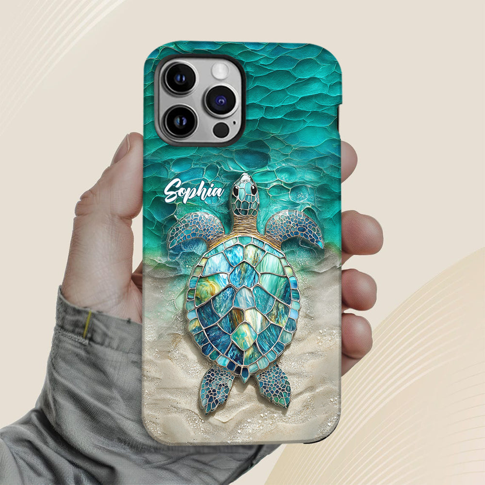 Sea Turtle Lovers - Personalized Turtle Full Print Phone Case
