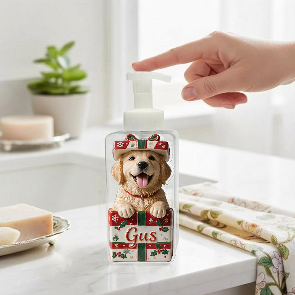 Pet Christmas Bathroom Decor - Personalized Dog Pump Dispenser