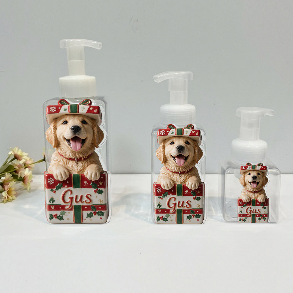 Pet Christmas Bathroom Decor - Personalized Dog Pump Dispenser