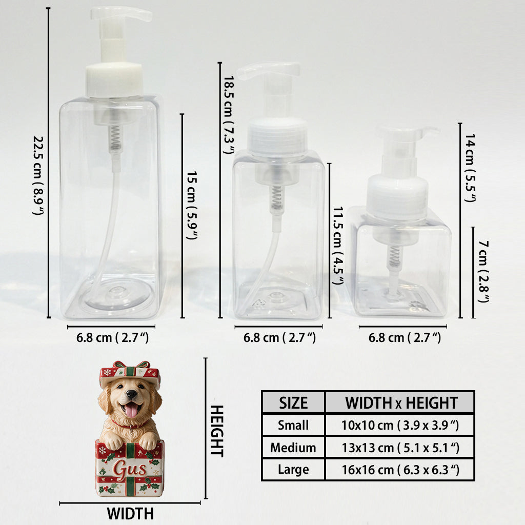 Pet Christmas Bathroom Decor - Personalized Dog Pump Dispenser