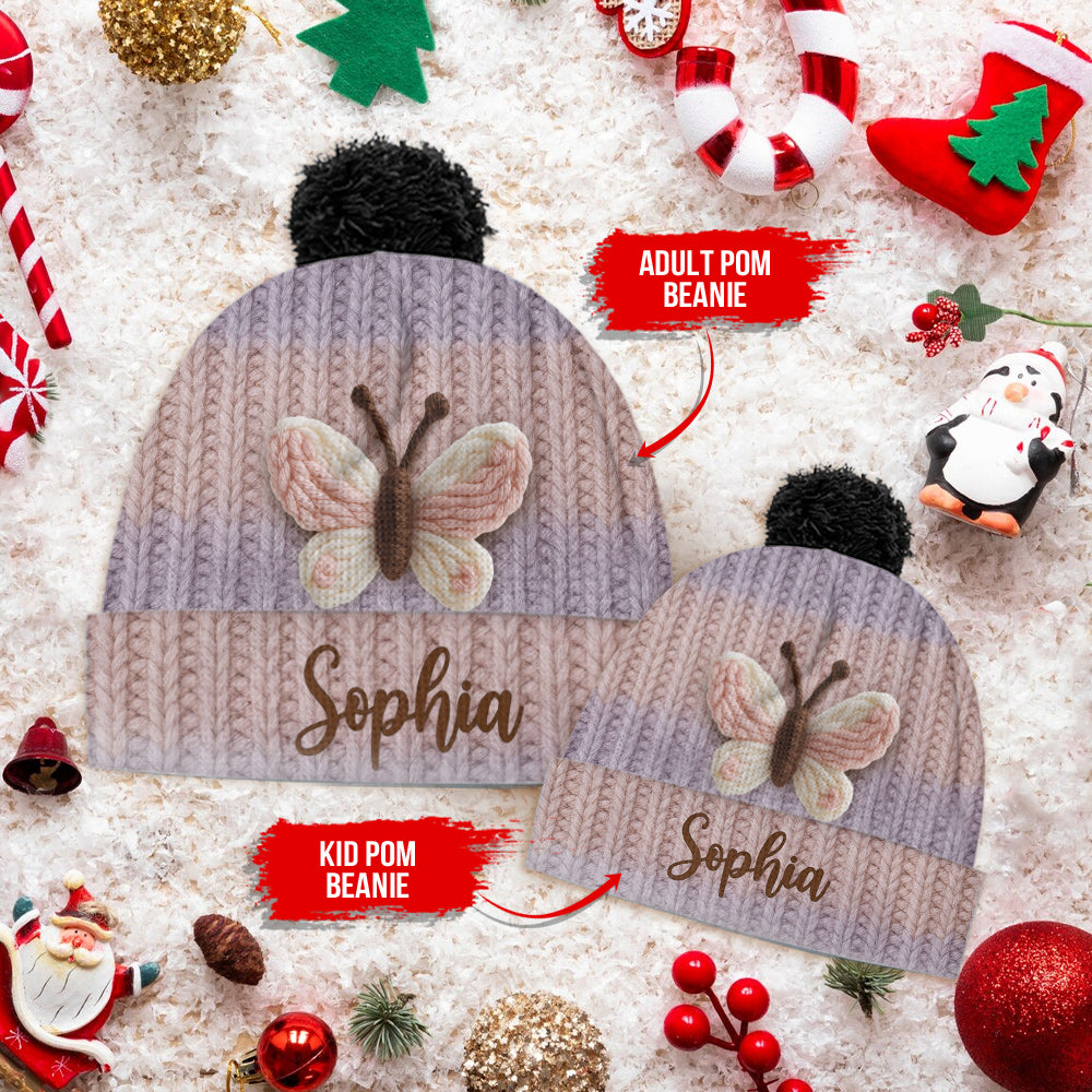 Magnifique papillon - Bonnet papillon personnalisé