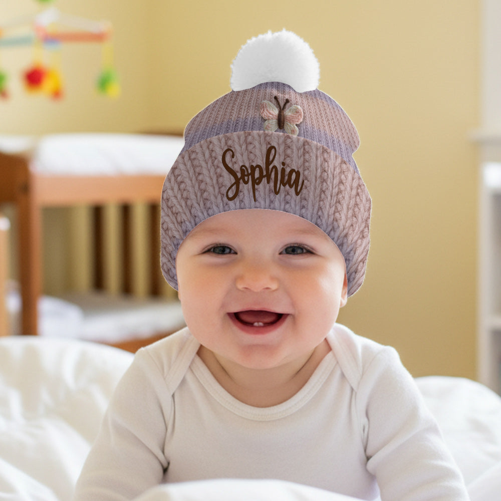 Magnifique papillon - Bonnet papillon personnalisé