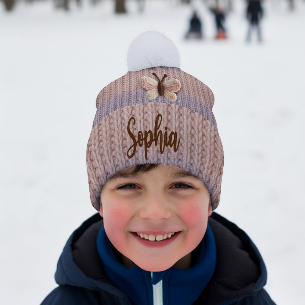 Magnifique papillon - Bonnet papillon personnalisé