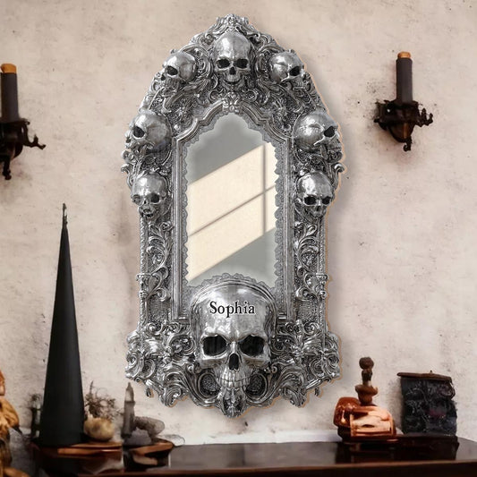 Miroir Skullgate - Miroir mural personnalisé en forme de crâne