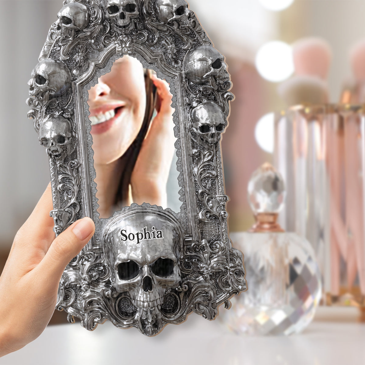 Miroir Skullgate - Miroir mural personnalisé en forme de crâne