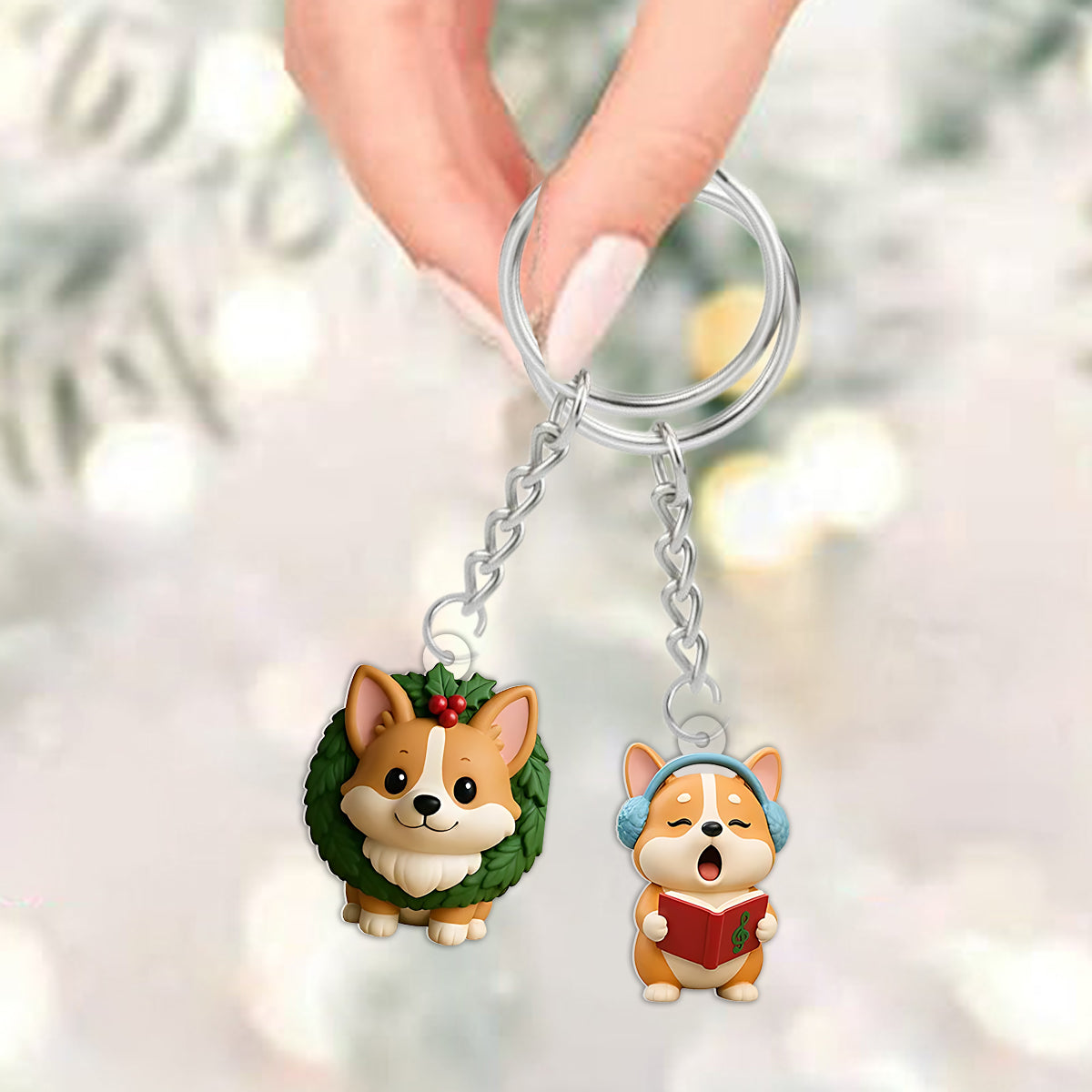 Calendrier de l'Avent personnalisé « Love Corgi » avec décorations