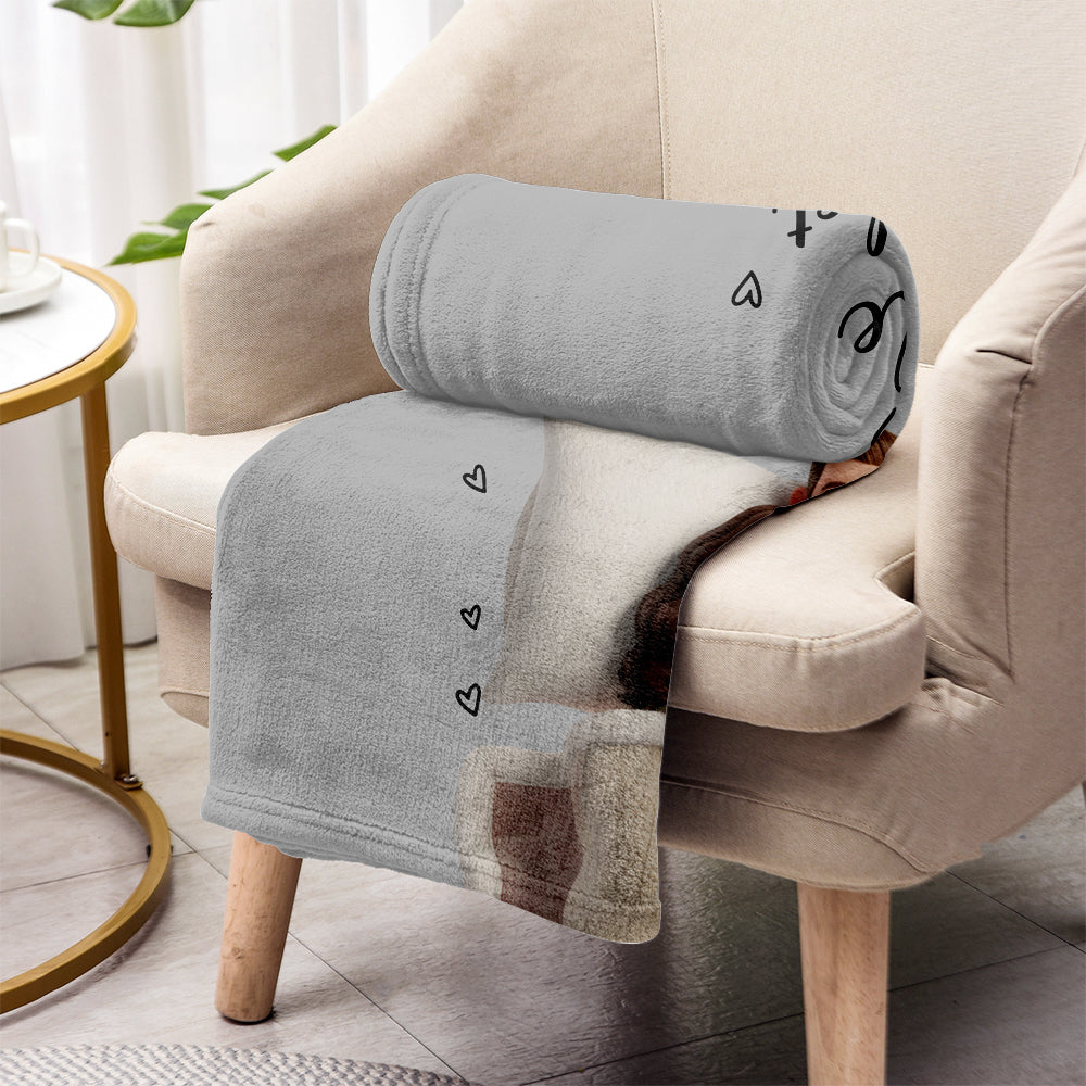 Notre couverture douillette - Couverture personnalisée pour couple